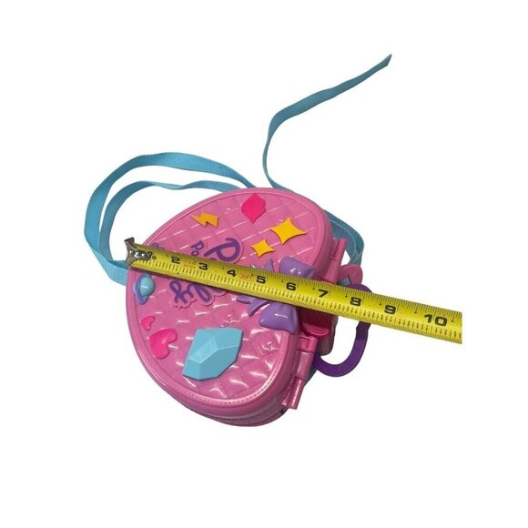 Polly Pocket Tiny Is Mighty Theme Park Backpack Pink Heart Carry Case Kids Toy - Picture 6 of 7